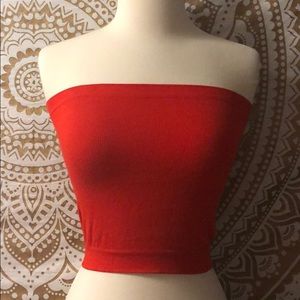 NWOT URBAN OUTFITTERS RED STRETCHY TUBE TOP